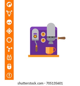 Coffee machine icon