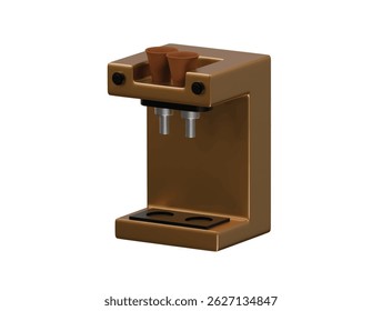coffee machine icon 3d illustration render