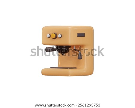 Coffee machine icon 3d render concept of coffee maker icon vector illustration