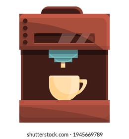 Coffee machine icon. Cartoon of coffee machine vector icon for web design isolated on white background