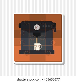 coffee machine icon design, vector illustration