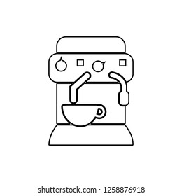 coffee machine icon. Element of Bar for mobile concept and web apps icon. Thin line icon for website design and development, app development
