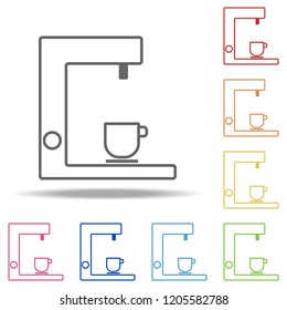 coffee machine icon. Elements of kitchen in multi color style icons. Simple icon for websites, web design, mobile app, info graphics
