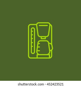 Coffee machine Icon Flat.