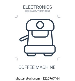 coffee machine icon. high quality line coffee machine icon on white background. from electronics collection flat trendy vector coffee machine symbol. use for web and mobile