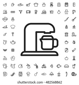 Coffee machine icon illustration isolated vector sign symbol