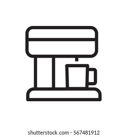 coffee machine icon illustration isolated vector sign symbol