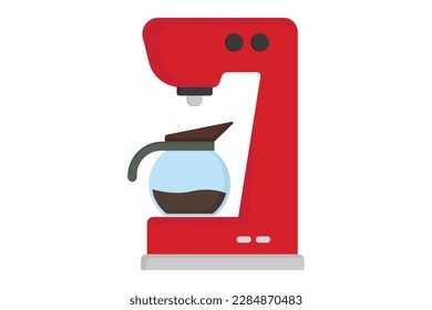 Coffee machine icon illustration. icon related to coffee element, Coffee machine and coffee pot. Flat icon style. Simple vector design editable