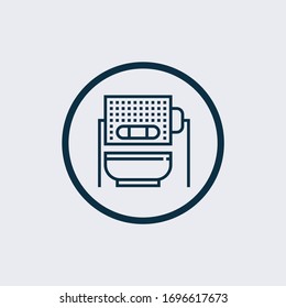 coffee machine icon isolated on white background from cafe collection. coffee machine icon trendy and modern coffee machine symbol for logo, web, app,