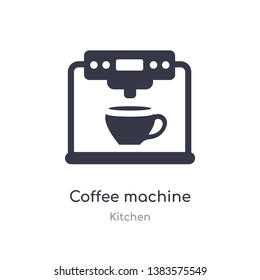 coffee machine icon. isolated coffee machine icon vector illustration from kitchen collection. editable sing symbol can be use for web site and mobile app