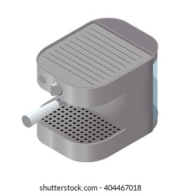 Coffee machine icon, isometric