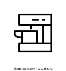Coffee machine icon. Kitchen sign