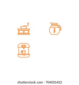 Coffee Machine Icon Line