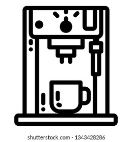 Coffee machine icon with line style you can use for all kinds of projects