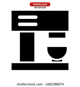 coffee machine icon or logo isolated sign symbol vector illustration - high quality black style vector icons
