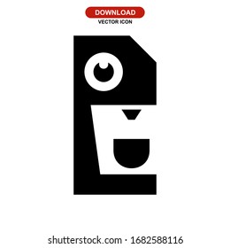 coffee machine icon or logo isolated sign symbol vector illustration - high quality black style vector icons
