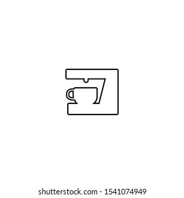 Coffee machine icon. Coffee maker symbol. Break sign