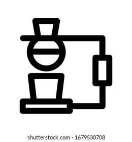 Coffee machine icon for making coffee mixes