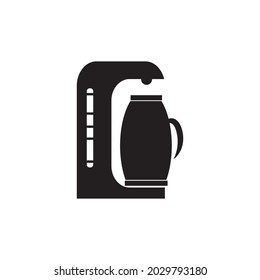 icono de máquina de café sobre fondo blanco. máquina de café espresso bar