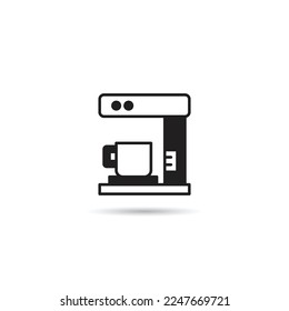 coffee machine icon on white background