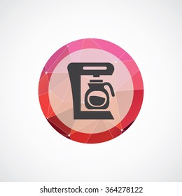 coffee machine icon, on white background