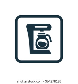 coffee machine icon, on white background