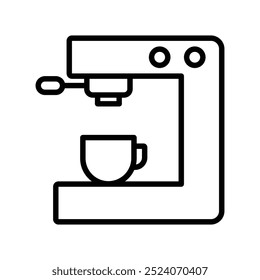 coffee machine icon. Outline style design isolated on white background