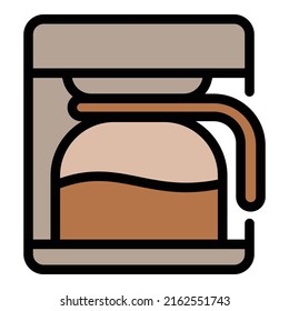 Coffee machine icon outline vector. Cafe drink. Business cup