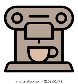 Coffee machine icon outline vector. Barista drink. Drip espresso