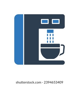 Coffee Machine Icon Sign Symbol