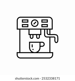 vetor de sinal de ícone de máquina de café