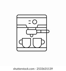 vetor de sinal de ícone de máquina de café