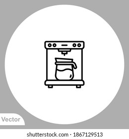 Coffee machine icon sign vector,Symbol, logo illustration for web and mobile