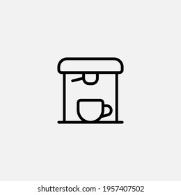 Coffee machine icon sign vector,Symbol, logo illustration for web and mobile