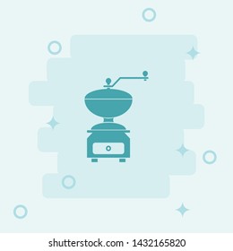 Coffee Machine Icon. Simple icon, blue colored icon illustration.