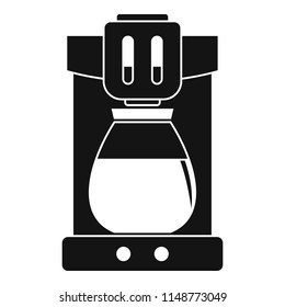 Coffee machine icon. Simple illustration of coffee machine vector icon for web design isolated on white background