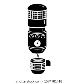 Coffee machine icon. Simple illustration of coffee machine vector icon for web design isolated on white background