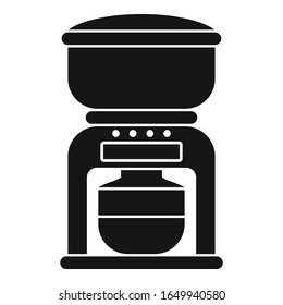 Coffee machine icon. Simple illustration of coffee machine vector icon for web design isolated on white background