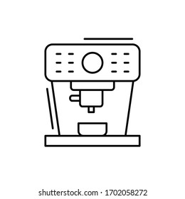 Coffee machine icon. Simple line, outline vector elements of kitchen object for ui and ux, website or mobile application