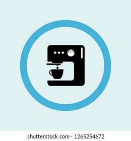 coffee machine icon symbol. Premium quality isolated coffee machine vector icon in trendy style. coffee machine element.