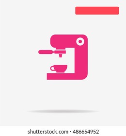 Coffee machine icon. Vector concept illustration for design.