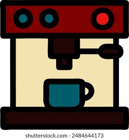 coffee machine icon, vector design