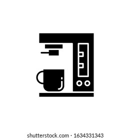 Coffee Machine icon vector image. Can also be used for food and drinks. Suitable for mobile apps, web apps and print media.