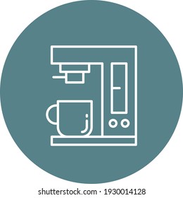 Coffee Machine icon vector image. Can also be used for food and drinks. Suitable for use on web apps, mobile apps and print media.