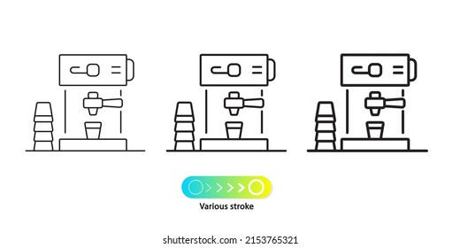 Coffee Machine icon vector on white background