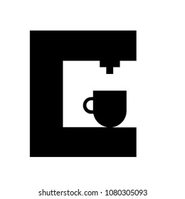 coffee machine icon vector pictogram symbol mark