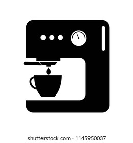 Coffee machine icon vector icon. Simple element illustration. Coffee machine symbol design. Can be used for web and mobile.