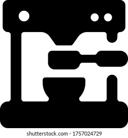 coffee machine icon vector for webs and apps