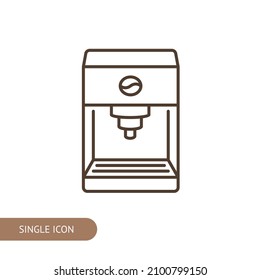 Аutomatic coffee machine  icon for web design, menu, app, poster, ads, postcard and magazine