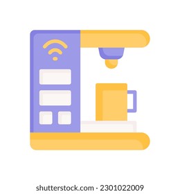coffee machine icon for your website design, logo, app, UI.